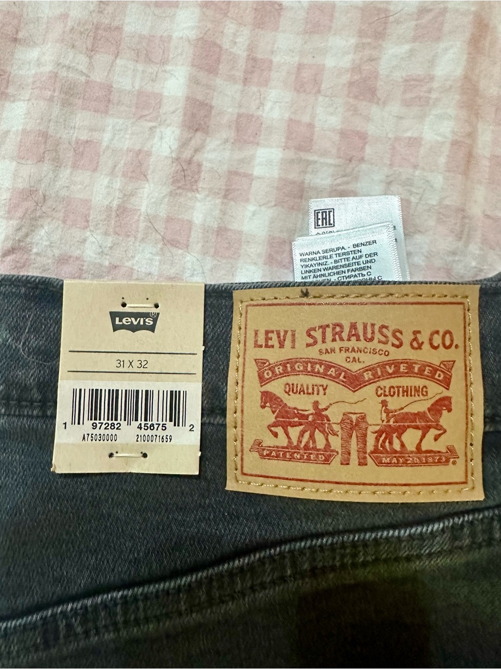 Levi's Black Ribcage Bell 31x32 - Picture 3 of 3